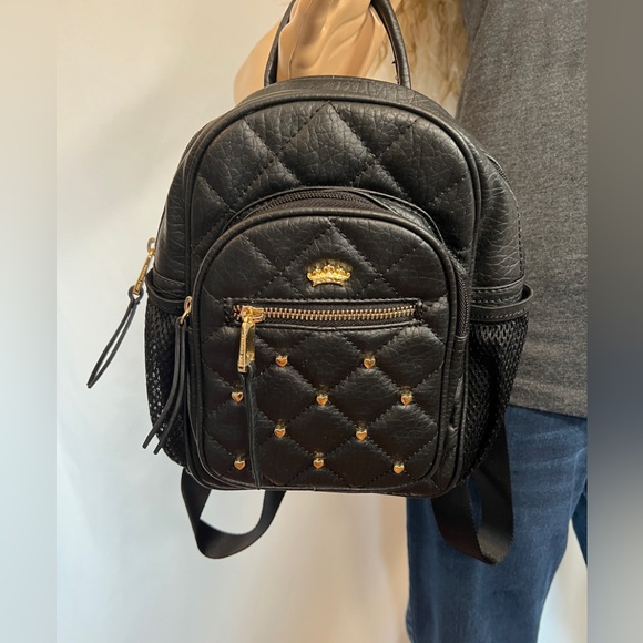 Juicy Couture Handbags - Rare Juicy Couture Mini Black Backpack Vintage